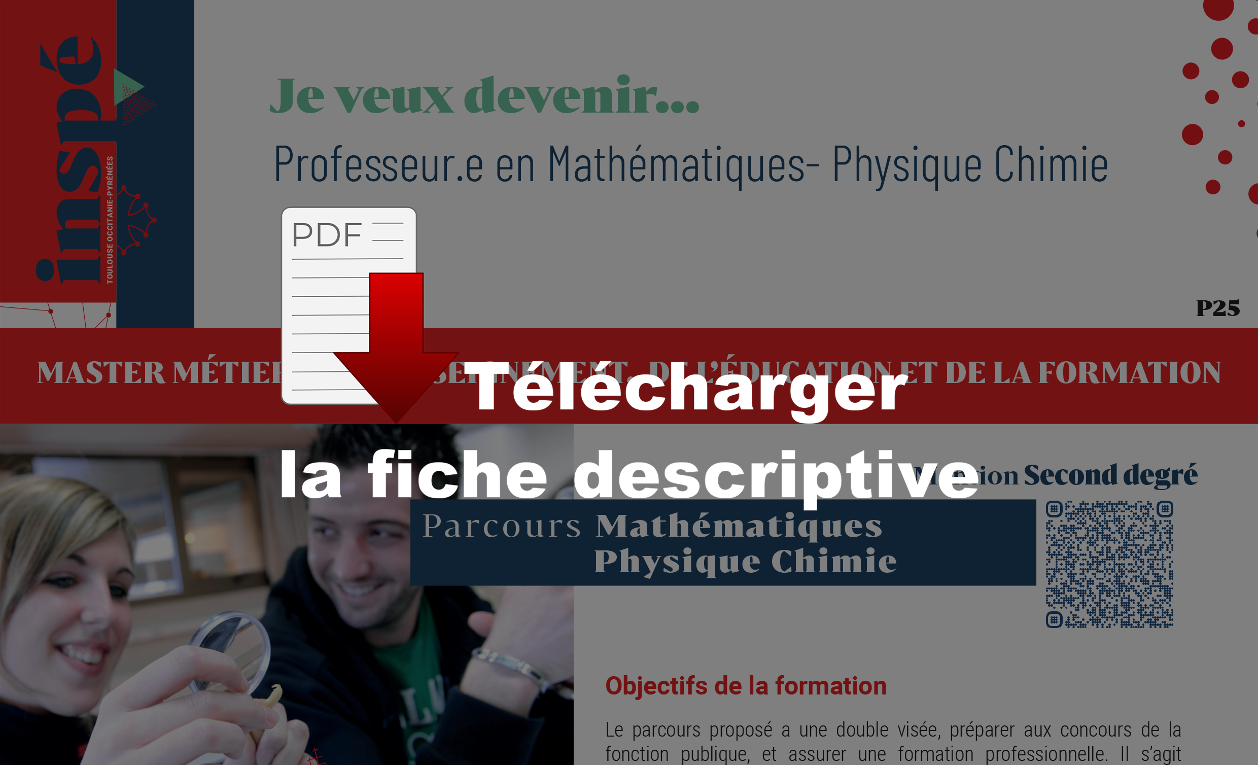 Plaquette Parcours Mathématiques Physique Chimie