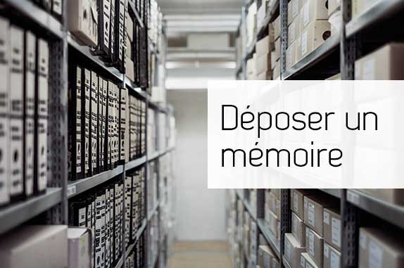 Déposer un mémoire