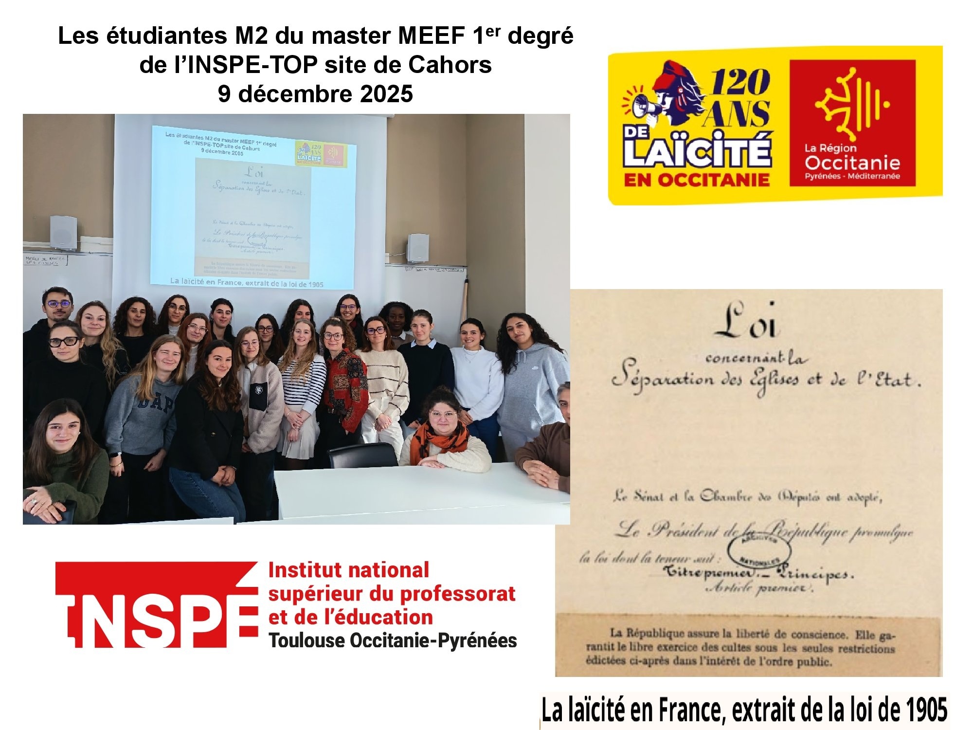 Les étudiantes du master MEEF 1er degré de Cahors