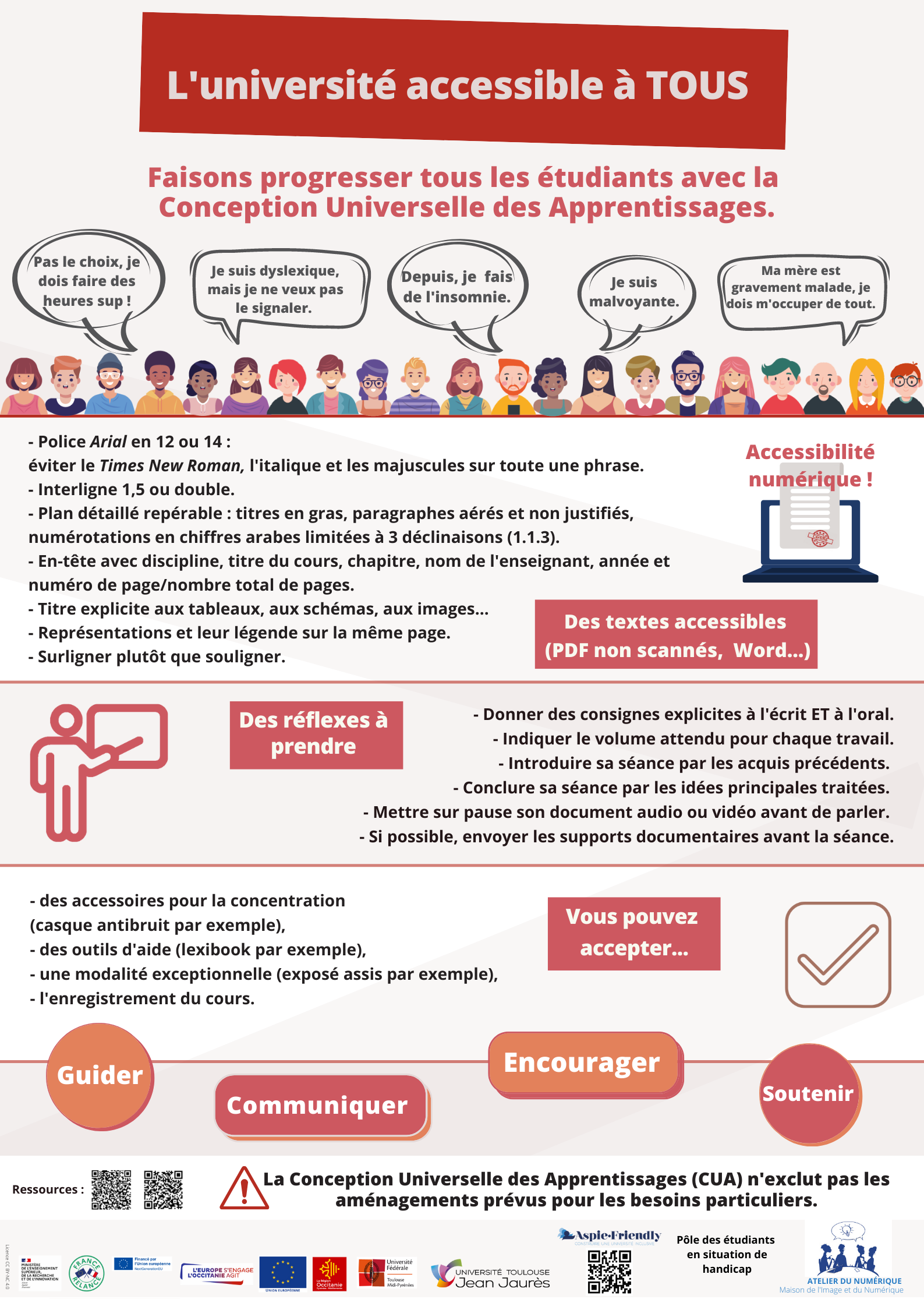 Affiche l'université accessible à TOUS