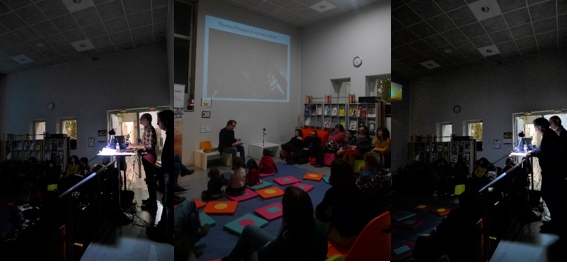 photo de la nuit de la lecture à la bibliothèque de l'Inspé site Saint-Agne